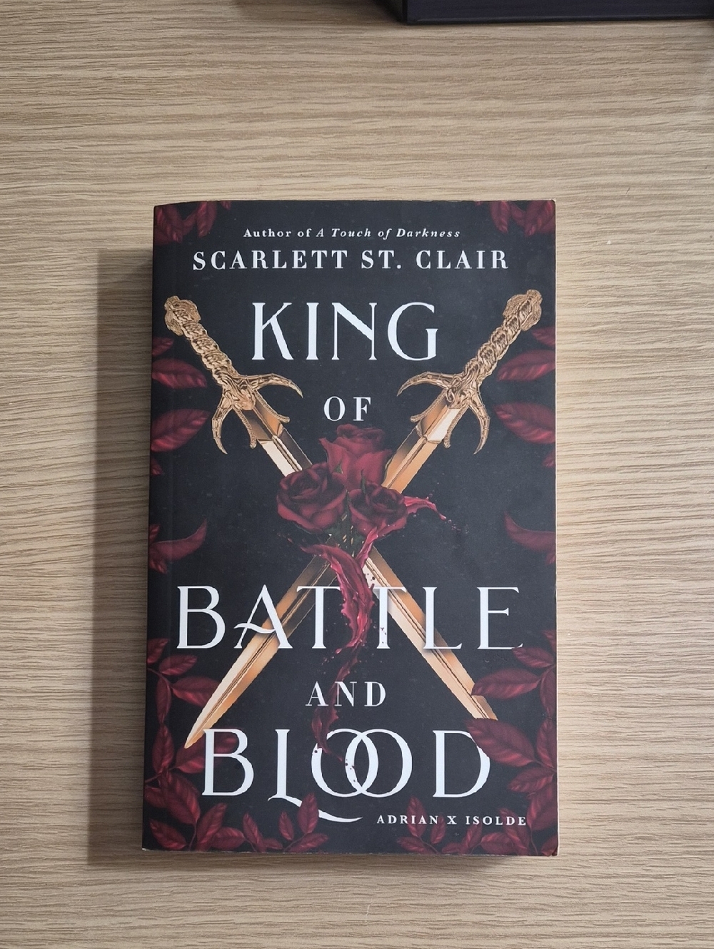 King of Battle and Blood by Scarlett St. Clair - Black & Red Cover
